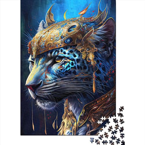 Der majestätische Jaguar 1000 Puzzle Holzpuzzles Jugendliche und Erwachsene Kreatives Puzzle Lernspiel Puzzles für Familie und Freunde 1000 Teile (75 x 50 cm) von LBLmoney