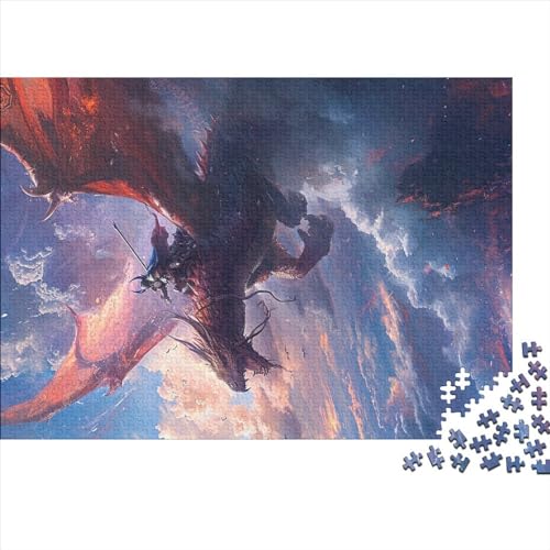 Drachenfliegendes Puzzle für Erwachsene, 1000 Teile, klassisches Puzzle, Holzpuzzle, Wandkunst, einzigartiges Spielzeug, Geschenk, 1000 Teile (75 x 50 cm) von LBLmoney