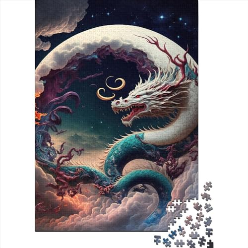 Dragon5 Puzzle 1000 Teile, Erwachsene, Klassische Puzzle, Impossible Puzzle,Geschicklichkeitsspiel Für Die Ganze Familie Erwachsenenpuzzle Ab 14 Jahren Puzzel 1000pcs (75x50cm) von LBLmoney