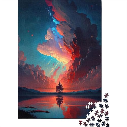 Epic_Red_and_Blue_Sky Puzzle 1000 Teile,Puzzlespiel Für Erwachsene,Impossible Puzzle,Puzzle Geschicklichkeitsspiel Für Die Ganze Familie, Geschenke Für Männer/Frauen Erwachsenen Puzzel 1000pcs (75x50c von LBLmoney