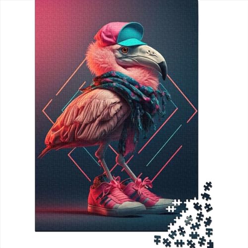 Flamingo Dancer1 Puzzle 1000 Teile,Puzzle Für Erwachsene, Impossible Puzzle, Geschicklichkeitsspiel Für Die Ganze Familie,Puzzle Legespiel- Erwachsenenpuzzle Puzzel 1000pcs (75x50cm) von LBLmoney