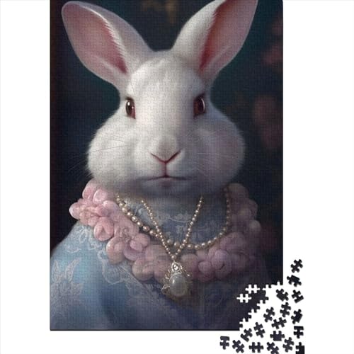 Fluffy Bunny 02 Puzzlespiel 300 Teile, Puzzle Erwachsene 300 Teile, Impossible Puzzle Geschicklichkeitsspiel Für Die Ganze Familie, Puzzle Erwachsene 300 Teile Puzzel 300pcs (40x28cm) von LBLmoney