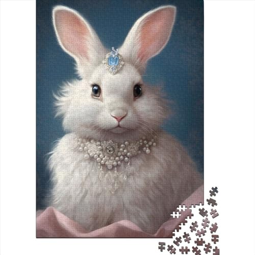 Fluffy Bunny 07 1000 Teile, Impossible Puzzle,Geschicklichkeitsspiel Für Die Ganze Familie, Erwachsenenpuzzle Ab 14 Jahren Puzzel 1000pcs (75x50cm) von LBLmoney