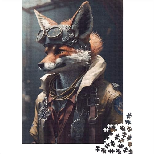 Fox Pilot Puzzlespiel 1000 Teile, Puzzle Erwachsene 1000 Teile, Impossible Puzzle Geschicklichkeitsspiel Für Die Ganze Familie, Puzzle Erwachsene 1000 Teile Puzzel 1000pcs (75x50cm) von LBLmoney