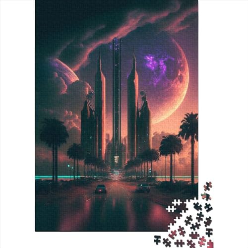 Futuristic_City_ Puzzle 500 Teile, Erwachsene, Klassische Puzzle, Impossible Puzzle,Geschicklichkeitsspiel Für Die Ganze Familie Erwachsenenpuzzle Ab 14 Jahren Puzzel 500pcs (52x38cm) von LBLmoney