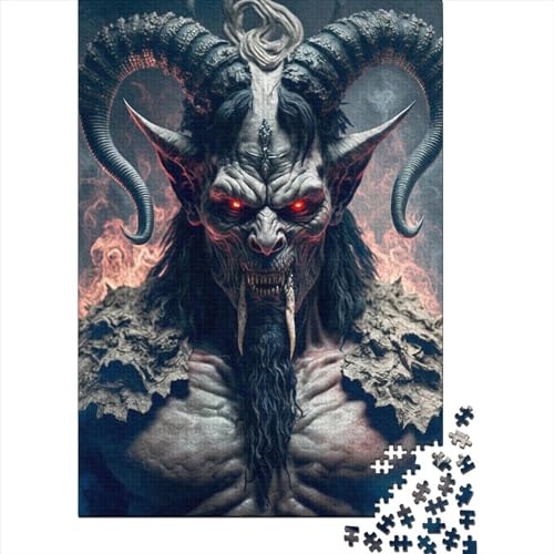 Goat Devil5 Puzzle 300 Teile,Puzzle Für Erwachsene, Impossible Puzzle,Puzzle Farbenfrohes Legespiel,Geschicklichkeitsspiel Für Die Ganze Familie Puzzel 300pcs (40x28cm) von LBLmoney