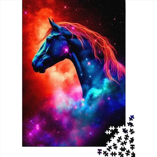 Horse4 Puzzles300 Teile, Puzzle Für Erwachsene, Geschicklichkeitsspiel Für Die Ganze Familie, Klassische Puzzle,Geburtstagsgeschenk Erwachsenen Puzzlespiel Puzzel 300pcs (40x28cm) von LBLmoney