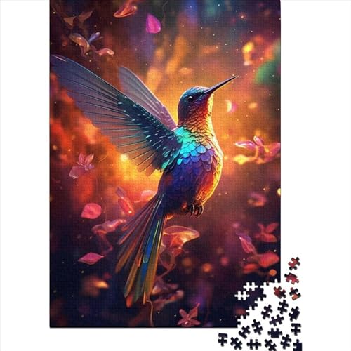 Hummingbird Color 300 Teile, Impossible Puzzle,Geschicklichkeitsspiel Für Die Ganze Familie, Erwachsenenpuzzle Ab 14 Jahren Puzzel 300pcs (40x28cm) von LBLmoney