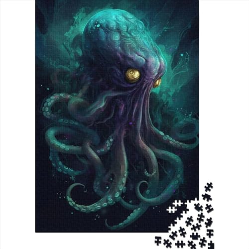 Kraken 1000 Teile, Impossible Puzzle,Geschicklichkeitsspiel Für Die Ganze Familie, Erwachsenenpuzzle Ab 14 Jahren Puzzel 1000pcs (75x50cm) von LBLmoney