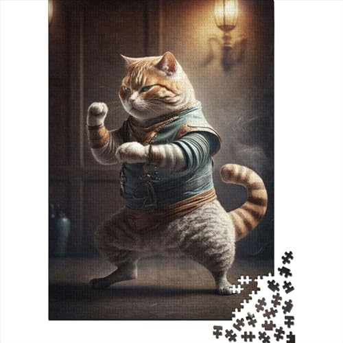 Kung Fu Cat PUZZLE 500 Teile Puzzle Für Erwachsene Und Kinder Ab 14 Jahren Puzzel 500pcs (52x38cm) von LBLmoney