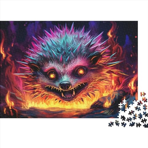 Kunst-Igel-Puzzle, 1000 Teile, Puzzle für Erwachsene, Spiel, Puzzle, Spielzeug, Teenager, Puzzle, Geschenke, Wanddekoration, 1000 Stück (75 x 50 cm) von LBLmoney