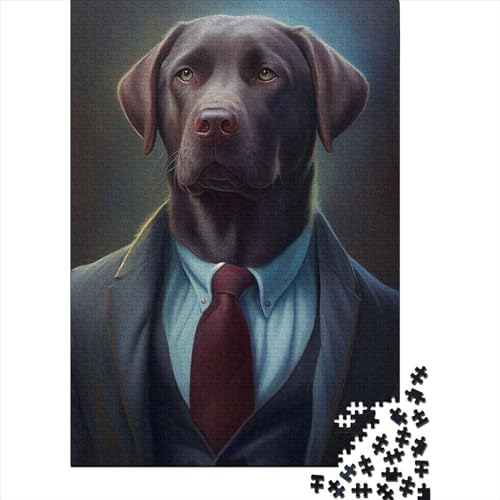 Labrador Retrieve Dog Suit Puzzle 300 Teile, Erwachsene, Klassische Puzzle, Impossible Puzzle,Geschicklichkeitsspiel Für Die Ganze Familie Erwachsenenpuzzle Ab 14 Jahren Puzzel 300pcs (40x28cm) von LBLmoney