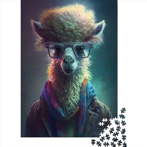 Llama Puzzle 500 Teile,Puzzle Für Erwachsene, Impossible Puzzle, Geschicklichkeitsspiel Für Die Ganze Familie,Puzzle Legespiel- Erwachsenenpuzzle Puzzel 500pcs (52x38cm) von LBLmoney