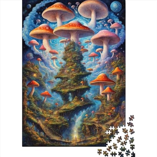 Magic_Mushroom 1000 Teile,Impossible Puzzle,Geschicklichkeitsspiel Für Die Ganze Familie, Erwachsenen Puzzlespiel Puzzel 1000pcs (75x50cm) von LBLmoney