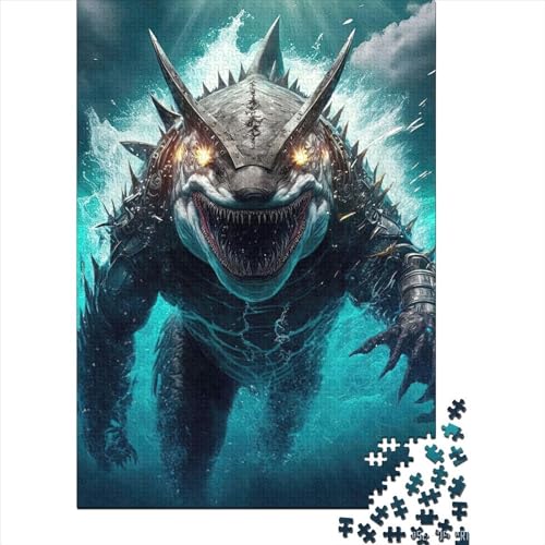 Mechanical Shark Puzzlespiel 500 Teile, Puzzle Erwachsene 500 Teile, Impossible Puzzle Geschicklichkeitsspiel Für Die Ganze Familie, Puzzle Erwachsene 500 Teile Puzzel 500pcs (52x38cm) von LBLmoney