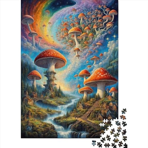 Mushroom_Village_ Puzzlespiel 1000 Teile, Puzzle Erwachsene 1000 Teile, Impossible Puzzle Geschicklichkeitsspiel Für Die Ganze Familie, Puzzle Erwachsene 1000 Teile Puzzel 1000pcs (75x50cm) von LBLmoney