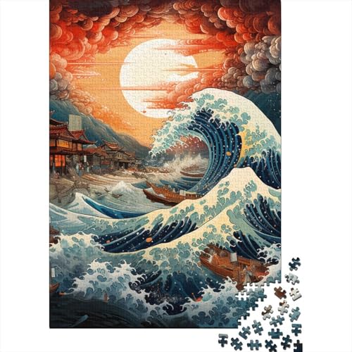 Ozeanwellen-Puzzle für Erwachsene, 1000-teiliges Puzzle, Puzzlespiel für Erwachsene, Spielzeug für Erwachsene, 1000 Teile (75 x 50 cm) von LBLmoney