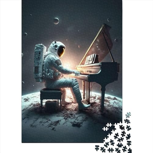 Piano in Space Puzzle 500 Teile Für Erwachsene Und Kinder Ab 14 Jahren Für Stressabbauer Puzzel 500pcs (52x38cm) von LBLmoney