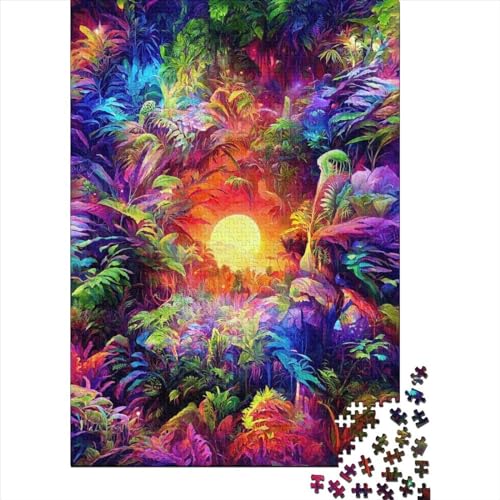 Psychedelic_Jungle PUZZLE 1000 Teile Puzzle Für Erwachsene Und Kinder Ab 14 Jahren Puzzel 1000pcs (75x50cm) von LBLmoney