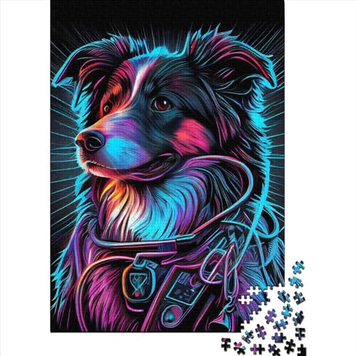 Puzzle 300 Teile Holzpuzzle Neon War Dogs2 Puzzles Erwachsene Kreatives Puzzle Geburtstagsgeschenk Puzzle für Jugendliche und Erwachsene 300 Teile (40 x 28 cm) von LBLmoney