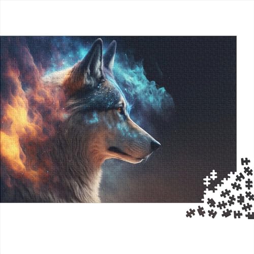 Puzzle 500 Teile Tierwolf-Puzzles Holzpuzzles für Erwachsene Schwierigkeitsspiel 500 Teile (52 x 38 cm) von LBLmoney