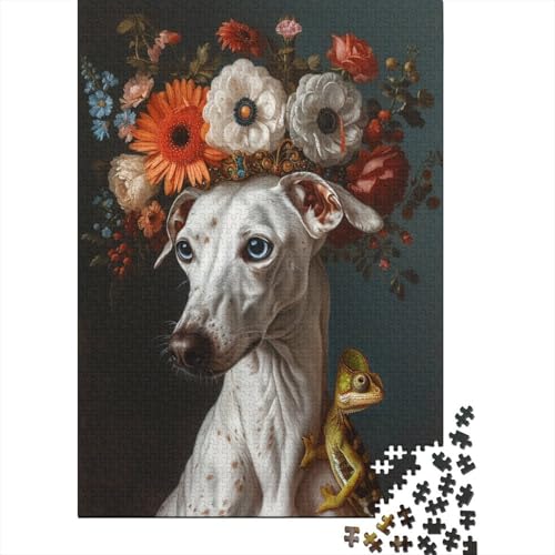 Puzzle Art für Erwachsene und Jugendliche, Hunde-Puzzles für Erwachsene und Jugendliche, Puzzle für Erwachsene und Jugendliche, 1000 Teile (75 x 50 cm) von LBLmoney