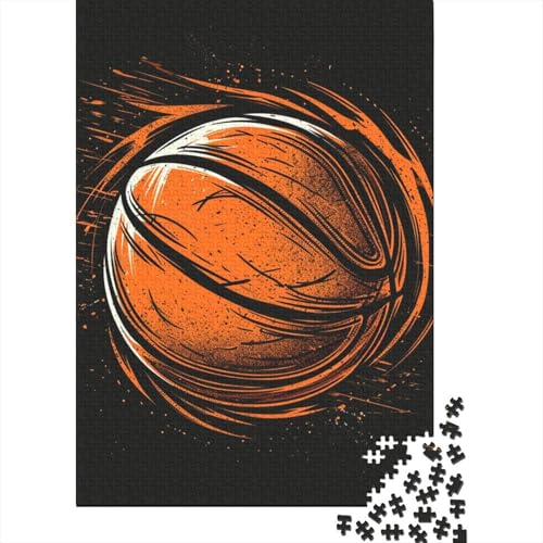 Puzzle für Erwachsene, 1000 Teile, Basketball, Holzpuzzle für Erwachsene, Puzzles, lustige Puzzles, 1000 Teile (75 x 50 cm) von LBLmoney