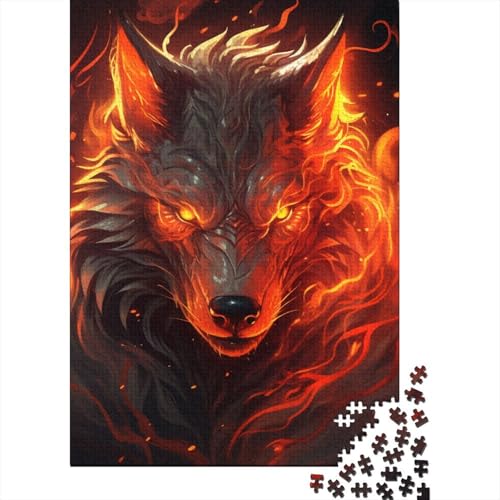 Puzzle für Erwachsene, 1000 Teile, Wolfspuzzle, Puzzle für Erwachsene, lustige Puzzles 1000 Teile (75 x 50 cm) von LBLmoney