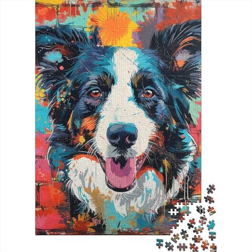 Puzzle für Erwachsene, 500 Teile, Schäferhund, Holzpuzzle, Erwachsenenpuzzle, Puzzle für Erwachsene, Teenager, 500 Teile (52 x 38 cm) von LBLmoney