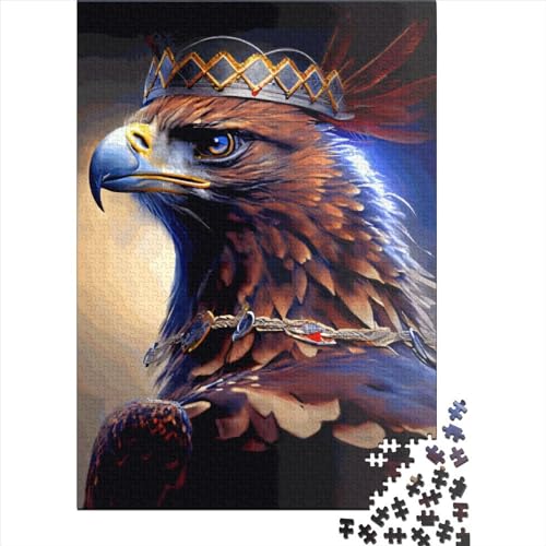 Puzzle für Erwachsene, Adler-Puzzle, 1000 Teile, Holzpuzzles für Erwachsene und Jugendliche, Heimdekoration, Denkspiel, Wandkunst, einzigartiges Geschenk, 1000 Stück (75 x 50 cm) von LBLmoney