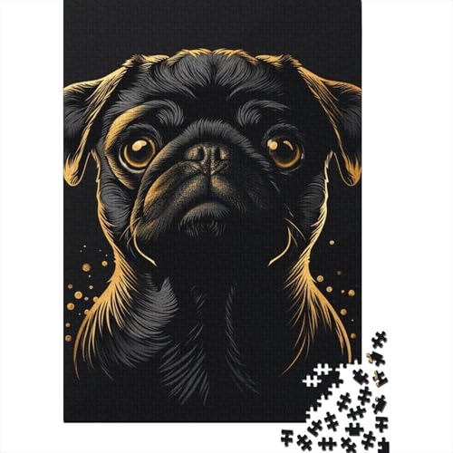 Puzzle für Erwachsene, Bulldoggen-Holzpuzzle, Holzpuzzle für Erwachsene und Jugendliche ab 12 Jahren, 300 Teile (40 x 28 cm) von LBLmoney