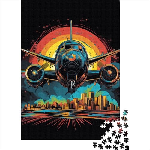 Puzzle für Erwachsene, Flugzeug, Holzpuzzle, Puzzle für Erwachsene und Jugendliche ab 12 Jahren, 1000 Teile (75 x 50 cm) von LBLmoney