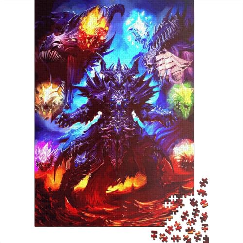 Puzzle für Erwachsene, Monsterkampf-Puzzle, 1000 Teile, Holzpuzzles für Erwachsene und Jugendliche, Heimdekoration, Denkspiel, Wandkunst, einzigartiges Geschenk, 1000 Stück (75 x 50 cm) von LBLmoney