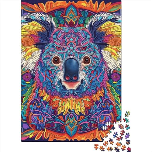 Puzzle für Erwachsene mit 1000 Teilen, Geschenke für Kunst, Koala-Puzzles für Erwachsene, Puzzles, Denkspiel, 1000 Teile (75 x 50 cm) von LBLmoney