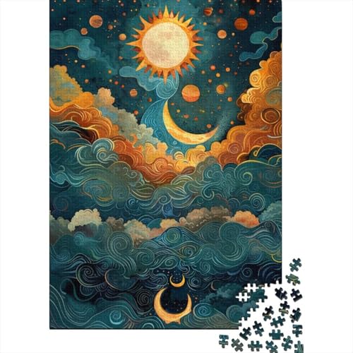 Puzzle für Erwachsene mit 1000 Teilen, Geschenke für Sonnenpuzzles für Erwachsene, Puzzles, Denkspiel, 1000 Teile (75 x 50 cm) von LBLmoney