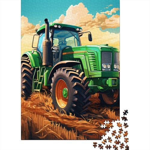 Puzzle für Erwachsene mit 1000 Teilen, Traktor-Holzpuzzle für Erwachsene und Jugendliche, Lernpuzzle 1000 Teile (75 x 50 cm) von LBLmoney