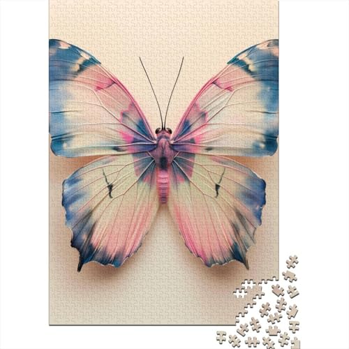 Puzzle für Erwachsene mit 300 Teilen, Schmetterlings-Holzpuzzle für Erwachsene und Jugendliche, Lernpuzzle 300 Teile (40 x 28 cm) von LBLmoney