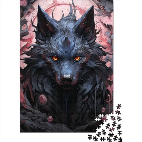 Puzzle für Erwachsene und Jugendliche, Wolf, Holzpuzzle, Erwachsenenpuzzle, Lernspiel, Herausforderungsspielzeug, 1000 Teile (75 x 50 cm) von LBLmoney