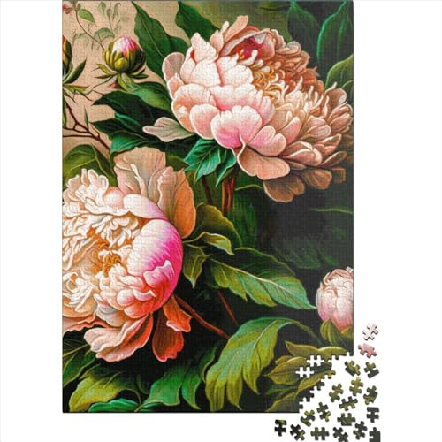 Puzzles 300 Teile für Erwachsene, Blumenkunst-Puzzle, Teenager, Holzpuzzle, Lernpuzzles, Spiele, Heimdekoration, 300 Stück (40 x 28 cm) von LBLmoney