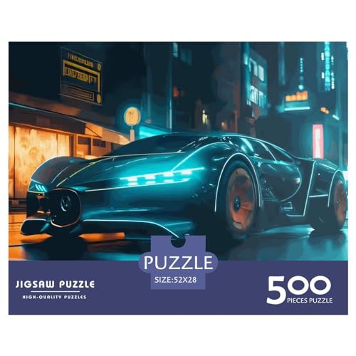 Puzzles 500 Teile für Erwachsene | Futuristische Supersportwagen-Rätsel | 500-teiliges Puzzle, Lernspiele, Heimdekoration, Puzzle, 500 Teile (52 x 38 cm) von LBLmoney