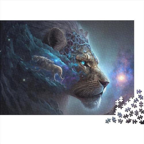 Puzzles für Erwachsene, 1000 Teile, himmlischer Löwe, schwieriges Holzpuzzle für Erwachsene, Geschenke, herausforderndes Spiel, 1000 Teile (75 x 50 cm) von LBLmoney