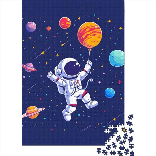 Puzzlespiel für Erwachsene, Astronauten-Holzpuzzles für Erwachsene und Teenager, Puzzles für Erwachsene, 1000 Teile (75 x 50 cm) von LBLmoney