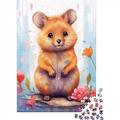 Quokka Animal 1 Puzzle 500 Teile,Puzzle Für Erwachsene, Impossible Puzzle,Puzzle Farbenfrohes Legespiel,Geschicklichkeitsspiel Für Die Ganze Familie Puzzel 500pcs (52x38cm) von LBLmoney