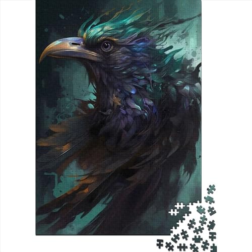 Raven Mythical Puzzle 1000 Teile Erwachsener Kniffel Spaß Für Die Ganze Familie - Abwechslungsreiche 1000 Puzzleteilige Motive Puzzle Erwachsene, Puzzel 1000pcs (75x50cm) von LBLmoney