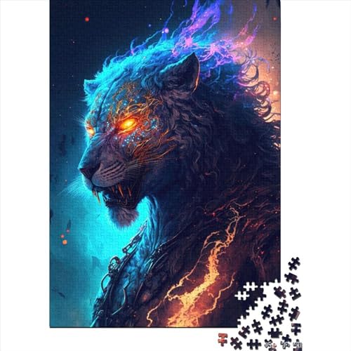 Space Lions5 Puzzle 1000 Teile,Puzzle Für Erwachsene, Impossible Puzzle, Geschicklichkeitsspiel Für Die Ganze Familie,Puzzle Legespiel- Erwachsenenpuzzle Puzzel 1000pcs (75x50cm) von LBLmoney