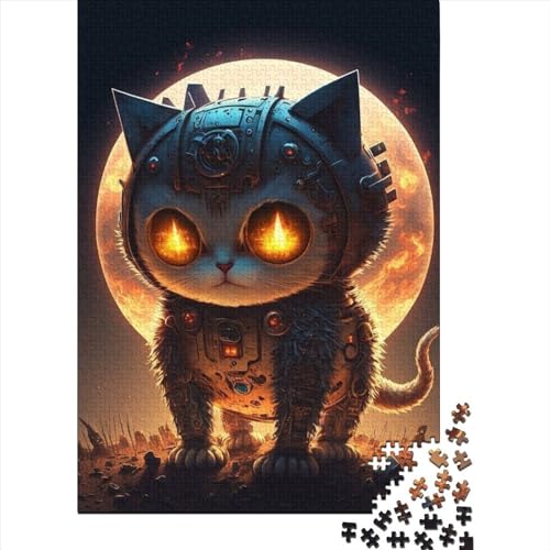 Space Mechanical Cat Puzzle 1000 Teile,Puzzle Für Erwachsene, Impossible Puzzle, Geschicklichkeitsspiel Für Die Ganze Familie,Puzzle Farbenfrohes,Puzzle-Geschenk,Raumdekoration Puzzel 1000pcs (75x50cm von LBLmoney