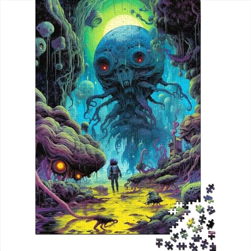 Space Monster1 Puzzle 1000 Teile,Puzzle Für Erwachsene, Impossible Puzzle, Geschicklichkeitsspiel Für Die Ganze Familie,Puzzle Legespiel- Erwachsenenpuzzle Puzzel 1000pcs (75x50cm) von LBLmoney