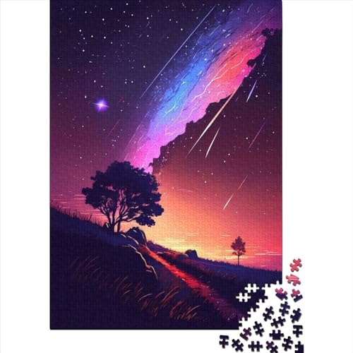 Sunset_Comet_Trail Puzzle 1000 Teile, Erwachsene, Klassische Puzzle, Impossible Puzzle,Geschicklichkeitsspiel Für Die Ganze Familie Erwachsenenpuzzle Ab 14 Jahren Puzzel 1000pcs (75x50cm) von LBLmoney