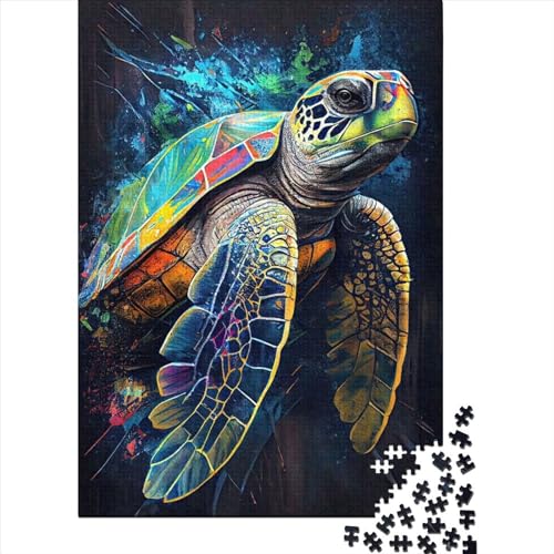 The Patient Turtle Puzzles500 Teile, Puzzle Für Erwachsene, Geschicklichkeitsspiel Für Die Ganze Familie, Klassische Puzzle,Geburtstagsgeschenk Erwachsenen Puzzlespiel Puzzel 500pcs (52x38cm) von LBLmoney