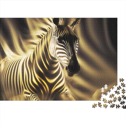 Tier-Zebra-Puzzle, 500 Teile, Holzpuzzle, Erwachsene, Lernspielzeug, 500 Stück (52 x 38 cm) von LBLmoney